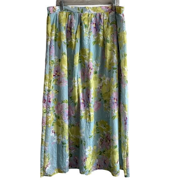 Calypso St. Barth Women's Floral Watercolor Maxi Skirt XL - Picture 1 of 7